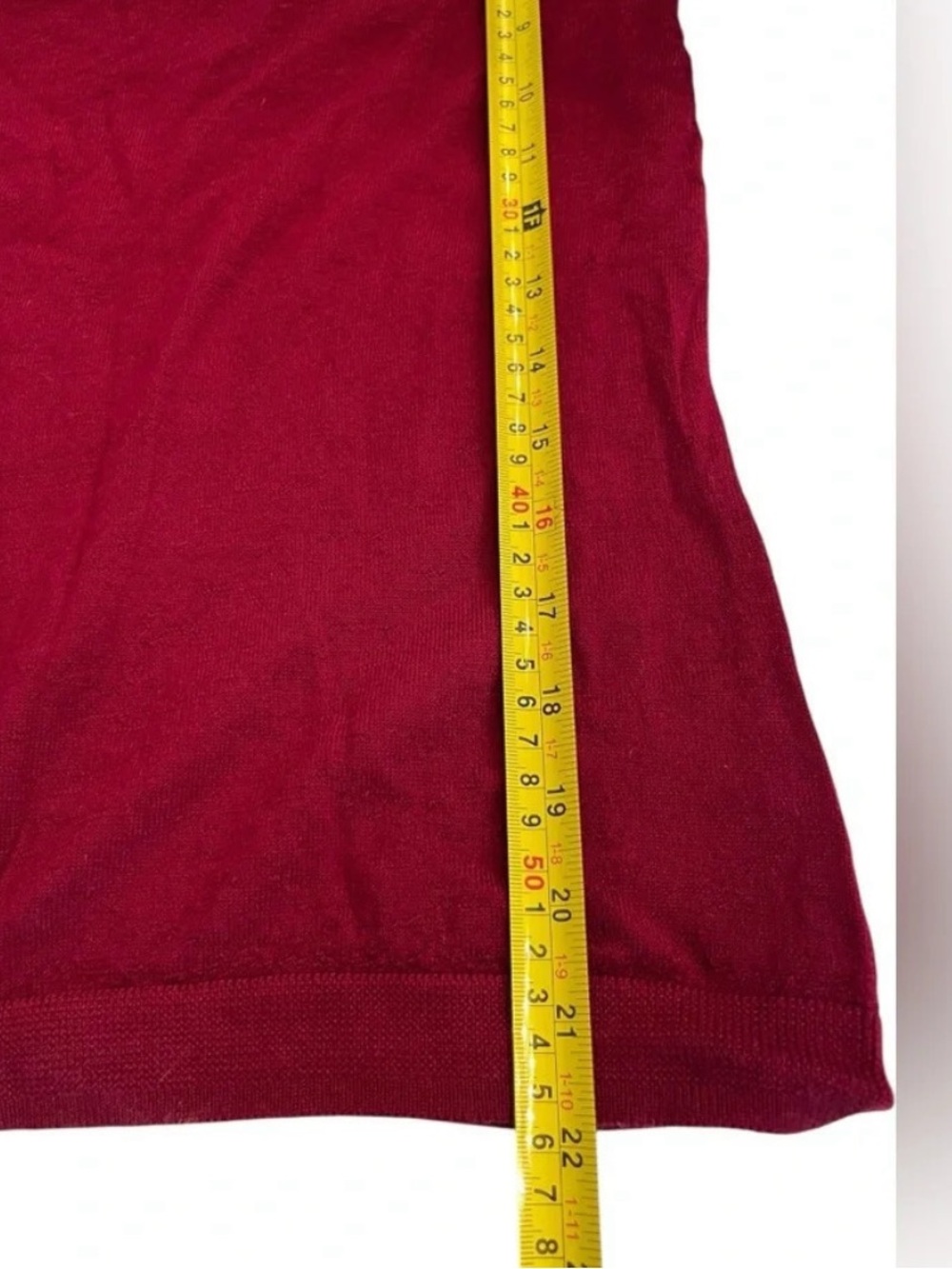 Brooks Brothers Womens Knit Sweater Extra Fine Merino Wool Berry Red Size Large - Picture 6 of 6